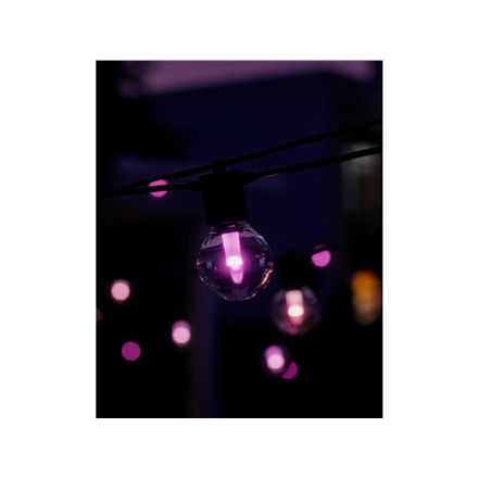 Philips Hue Festavia Globe Outdoor String Lights, 7m Extension | 30 W | Bluetooth, Zigbee