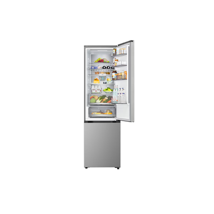 LG Refrigerator | GBBS322CPY | Energy efficiency class C | Free standing | Combi | Height 203 cm | Fridge net capacity 262 L | Freezer net capacity 113 L | Display | 34 dB | Prime Silver