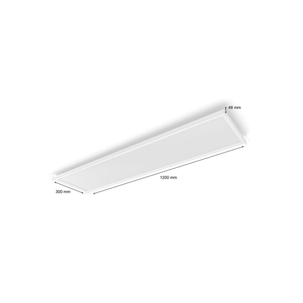 Philips Hue Surimu rectangular panel light, 120 x 30 cm | 2000-6500 Hue White Color Ambiance | Bluetooth, Zigbee