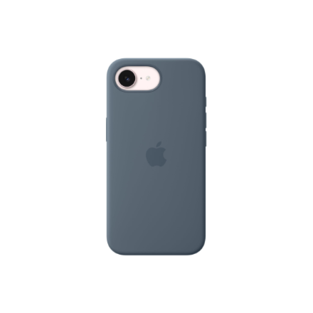 Apple iPhone 17e Silicone Case with MagSafe – Anchor Blue | Apple