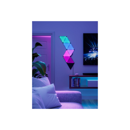 Nanoleaf | Shapes Black Triangles Expansion Pack (3 panels) | 42 W | WiFi