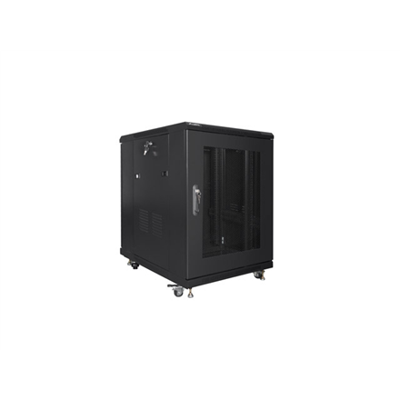 Lanberg | Rack cabinet 19" free-standing 15U/600x800 (flat pack) with mesh door | FF01-6815-23B | Black