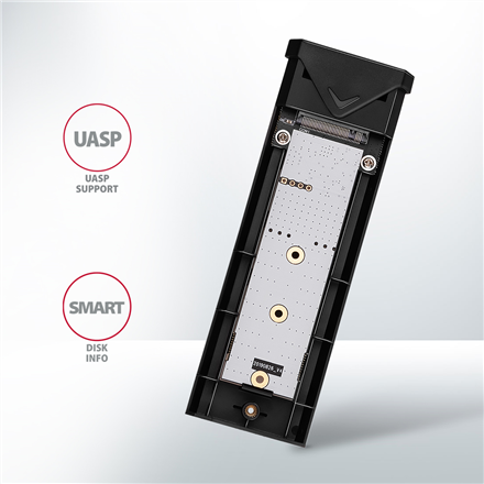 AXAGON External USB-C 10Gbps metal box for M.2 NVMe SSD disks | EEM2-UB2