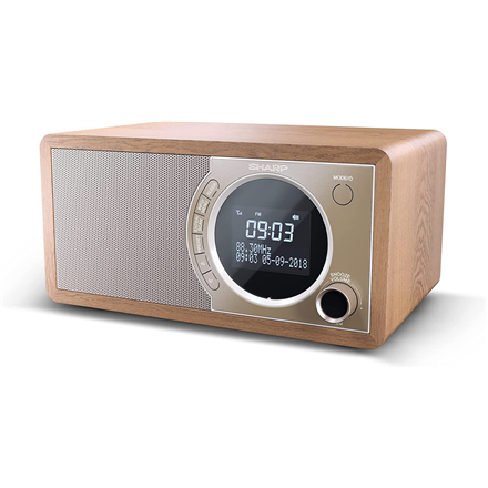 Sharp DR-450(BR) Digital Radio, FM/DAB/DAB+, Bluetooth 4.2, Alarm function, Brown | Sharp | Digital Radio | DR-450(BR) | Bluetooth | Brown