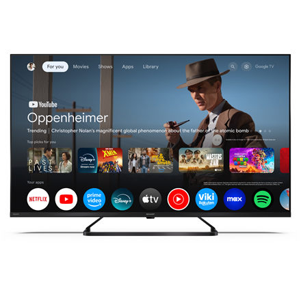 Sharp | 43HP6265E | 43 | Smart TV | Google TV | UHD | Black