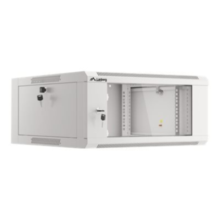 Lanberg | Rack cabinet 19" wall-mounted 4U 600 fast assembly (flat pack) | WFFA-5604-10S | Grey
