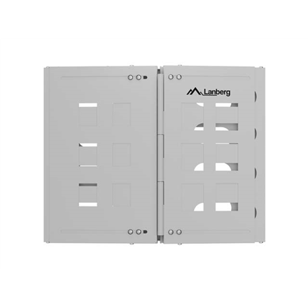 Lanberg Folding Bracket Wall-mount 19" 8U 497x400/240 | FB01-5408-10S | Gray