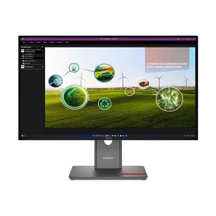Lenovo | ThinkVision | P27Q-40 | 27 " | IPS | 16:9 | 120 Hz | 4 ms | 350 cd/m² | HDMI ports quantity 1 | Eclipse black | Warranty 36 month(s)