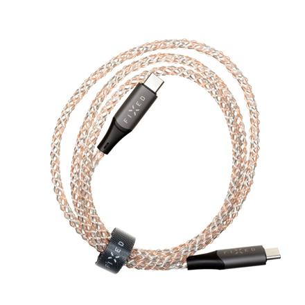 Fixed | Glowing Charging Cable USB-C/USB-C, PD support, Rainbow | FIXDLED-CC-RA