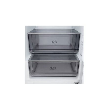 LG Refrigerator | GBBSJ10ESW | Energy efficiency class E | Free standing | Combi | Height 186 cm | Fridge net capacity 220 L | Freezer net capacity 113 L | Display | 35 dB | White