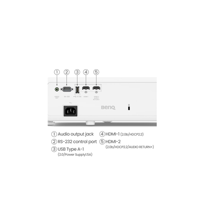 Benq | TK710 | 4K UHD (3840 x 2160) | 3200 ANSI lumens | Grey/White