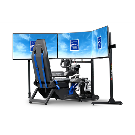 Next Level Racing Boeing Commercial Edition Flight Simulator | Blue highlights