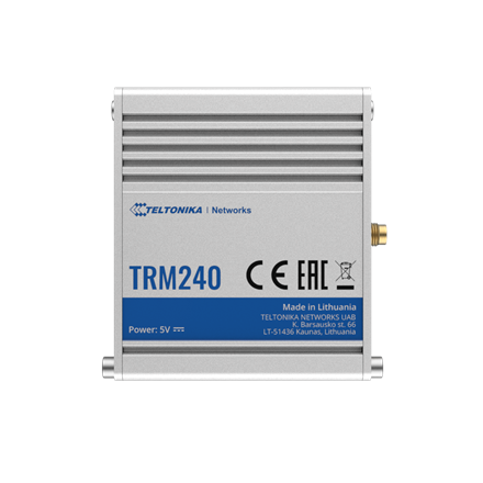 LTE Modem | TRM240 | No Wi-Fi | Mesh Support No | MU-MiMO No | 2G/3G | Antenna type 1xSMA for LTE | 1 x microUSB