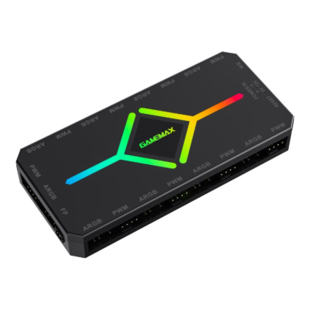 Gamemax | V4.0 ARGB PWM HUB BK | Hub for Gaming Chassis