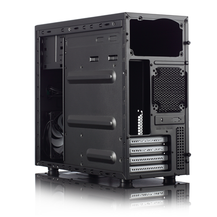 Fractal Design | CORE 1100 | Black | Micro ATX | ATX PSUs, up to 185mm if a typical-length optical drive is mounted