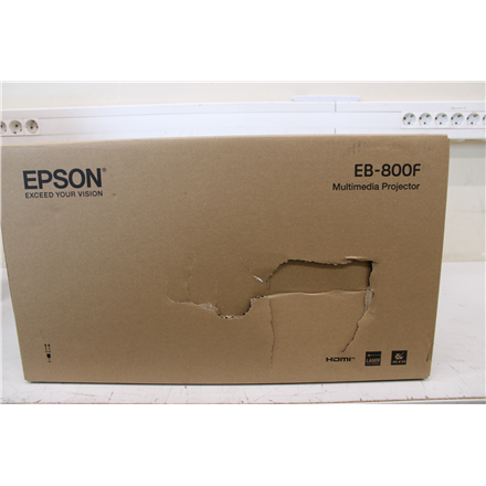 SALE OUT. Epson EB-800F 3LCD Projector /16:9/5000Lm/2500000:1, White  | SALE OUT. Epson | EB-800F | Full HD (1920x1080) | 5000 ANSI lumens | White | Lamp warranty 12 month(s) | DAMAGED PACKAGING