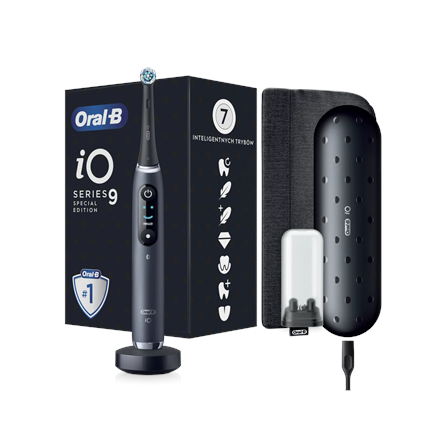 Oral-B Electric Toothbrush | iO9 Series | Rechargeable | For adults | Number of brush heads included 1 | Number of teeth brushing modes 7 | Black Special Edition