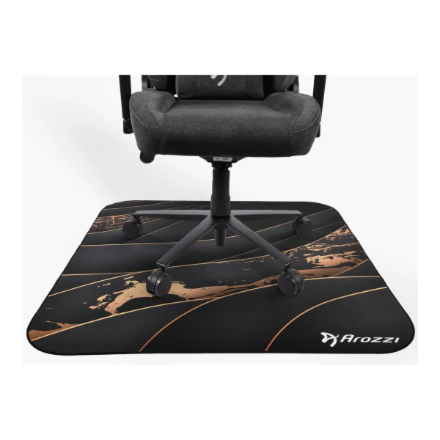 Arozzi Zona Square Floor Pad | Black/Gold
