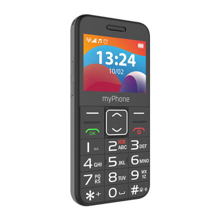 myPhone HALO | 3 LTE | Black | 2.4 " | IPS | 48 MB | 128 MB | Dual SIM | Nano SIM | 3G | Bluetooth | 2.1 | USB version Type-C | Built-in camera | Main camera resolution 0.3 MP | 1400 mAh