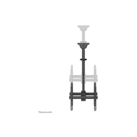 Neomounts NM-C440DBLACK Dual monitor/TV mount ceiling | Adjustable Height, Rotate, Tilt, Swivel | 32-60 " | Maximum weight (capacity) 45 kg | Black