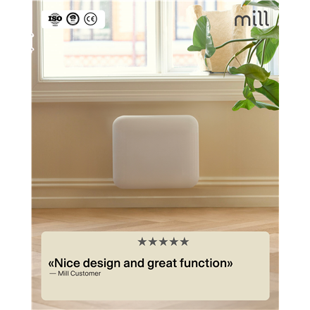 Mill | Heater | IB250 Steel | Panel Heater | 250 W | Number of power levels 1 | Suitable for rooms up to 2-5 m² | White