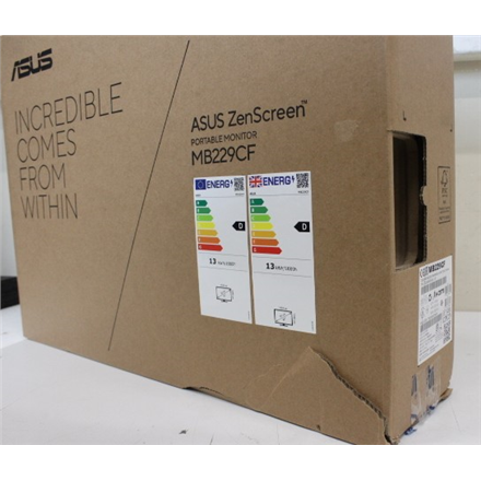 Asus SALE OUT. ZenScreen MB229CF | 21.5 " | IPS | FHD | 16:9 | 100 Hz | 5 ms | 1920 x 1080 pixels | 250 cd/m² | Warranty 22 month(s) | DAMAGED PACKAGING