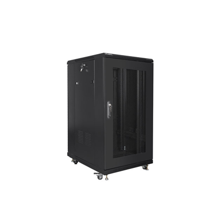Lanberg | Rack cabinet 19" free-standing 22U/600x800 (flat pack) with mesh door | FF01-6822-23B | Black
