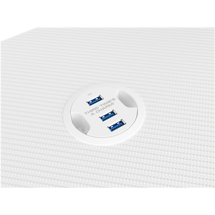 Genesis | Gaming Desk | Holm 320 RGB | White