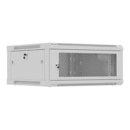 Lanberg Wall mounted installation cabinet 19" 4U 600X600 | WF01-6604-23S | Grey