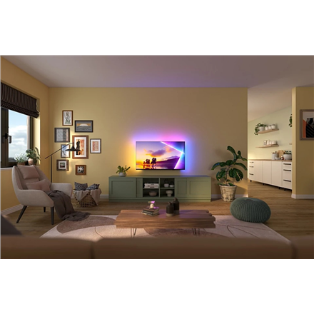 Philips 4K Ambilight TV | 55PUS8450/12 | 55 | Smart TV | TITAN OS | UHD | Black
