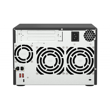 QNAP | 6-Bay QTS and QuTS hero NAS | TS-673A-8G | Up to 6 HDD/SSD Hot-Swap | AMD Ryzen | Ryzen V1500B Quad-Core | Processor frequency 2.2 GHz | 8 GB | DDR4