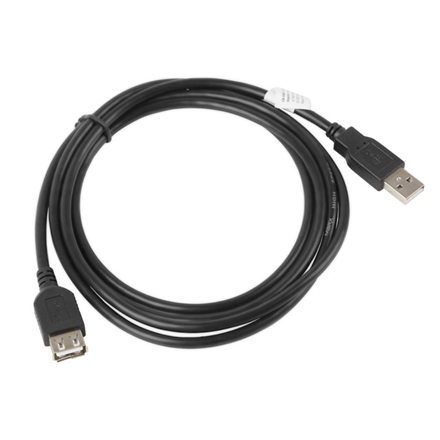 Lanberg | USB-A 2.0 Cable 1.8 m | CA-USBE-10CC-0018-BK | USB Type-A to USB Type-A
