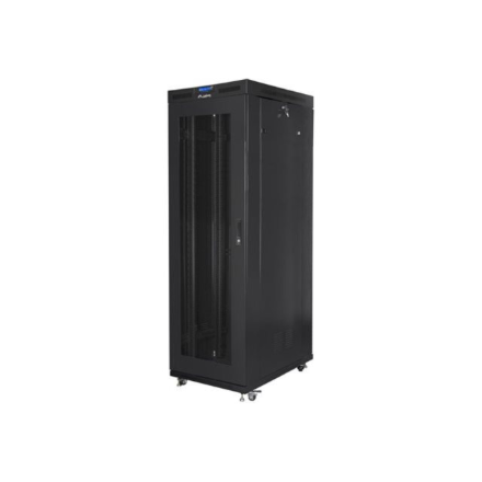 Lanberg | Rack cabinet 19" free-standing 27U/800x1000 (flat pack) with glass door, LCD | FF01-8027-23BL | Black