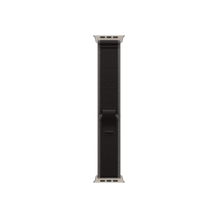 Apple 49mm Black/Charcoal Trail Loop - S/M - Natural Titanium Finish | Apple