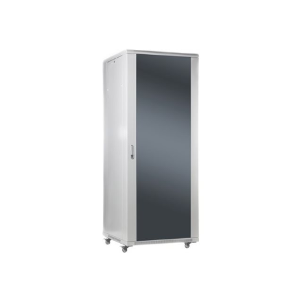 SOMI Networks | 32U, 19″ Freestanding Cabinet | 32U-60/60NAC | Max Load 800kg; Removable and Lockable Side Panels; Glass Doors; Unassembled | Depth: 60 cm | Gray