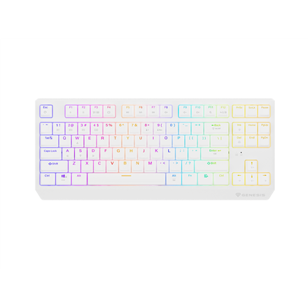 Genesis | THOR 230 | Mechanical Gaming Keyboard | Wireless | US | Outemu Red | White
