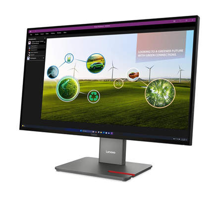 Lenovo | ThinkVision | P27Q-40 | 27 " | IPS | 16:9 | 120 Hz | 4 ms | 350 cd/m² | HDMI ports quantity 1 | Eclipse black | Warranty 36 month(s)