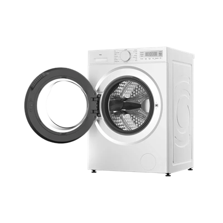 TCL Washing machine | FF0844WA0 | Energy efficiency class A | Front loading | Washing capacity 8 kg | 1400 RPM | Depth 52 cm | Width 60 cm | Display | LED | Steam function | Wi-Fi | White