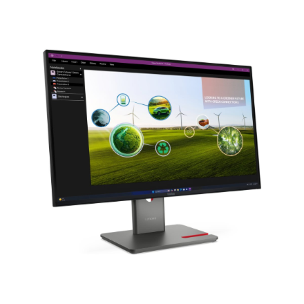 Lenovo | ThinkVision | P27Q-40 | 27 " | IPS | 16:9 | 120 Hz | 4 ms | 350 cd/m² | HDMI ports quantity 1 | Eclipse black | Warranty 36 month(s)