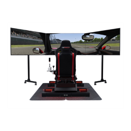 Next Level Racing | Floor stand | Free Standing Triple Monitor stand | 3 x 32- 65 " | Maximum weight (capacity) 70 kg | Black