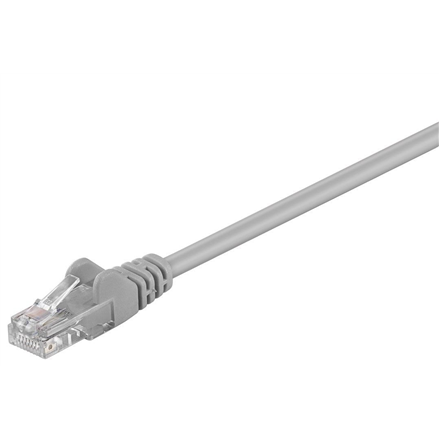 Goobay | CAT 5e patch cable, U/UTP | 68387 | Grey RJ45 male (8P8C) | RJ45 male (8P8C)