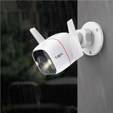 TP-Link Tapo C320WS Outdoor Security Wi-Fi Camera | TP-LINK | Outdoor Security Wi-Fi Camera | C320WS | Bullet | 4 MP | 3.89 mm | IP66 | H.264 | MicroSD