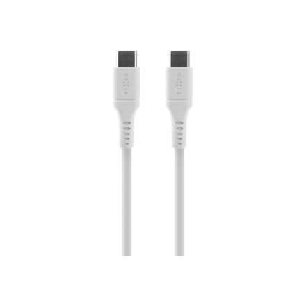 Fixed | Liquid Silicone Cable USB-C/USB-C, 2m, 60W | FIXDLS-CC2-WH