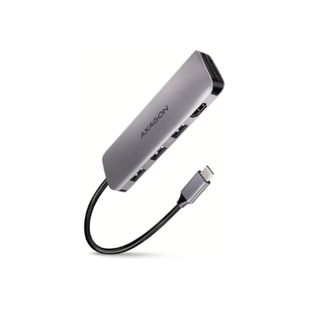 AXAGON SuperSpeed USB-C COMBO 5in1 hub | HMC-HCR3A