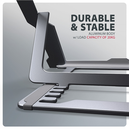 AXAGON STND-LAG stand for laptops and tablets | Adjustable Height, Angle | 10-17.3 " | Maximum weight (capacity) 20 kg | Grey
