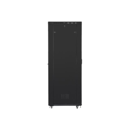 Lanberg | Rack cabinet 19" free-standing 47U/800x1000 (flat pack) with glass door, LCD | FF01-8047-12BL | Black