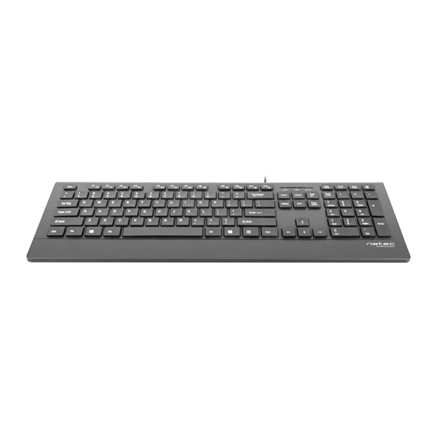 Natec Keyboard, Barracuda, US Layout, Slim | Natec | Keyboard | Barracuda | Standard | Wired | US | Black