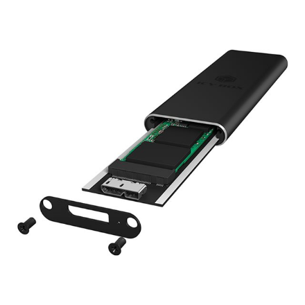 Raidsonic | External USB 3.0 enclosure for M.2 SSD | IB-183M2 | SATA | USB 3.0 Type-A | Portable Hard Drive Case