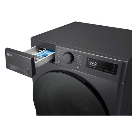LG | Washing Machine | F2WR508S2M | Energy efficiency class A | Front loading | Washing capacity 8 kg | 1200 RPM | Depth 48 cm | Width 60 cm | LED | Middle Black
