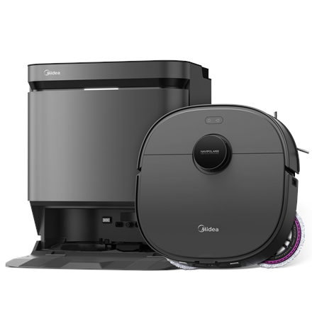 Midea Robot Vacuum Cleaner | V15 | Wet&Dry | 5200 mAh | Dust capacity 3 L | 16200 Pa | Black